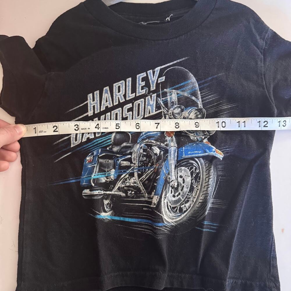 Harley Davidson Motorcycle Maui Haleakala Hawaii Black T Shirt Youth XS 4/5 - Picture 4 of 5